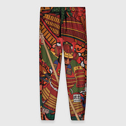 Брюки женские Warrior samurai, цвет: 3D-принт