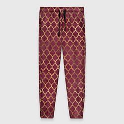 Женские брюки Gold & Red pattern