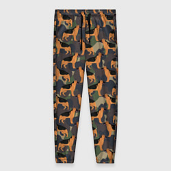 Брюки женские Немецкие Военные Овчарки Кинолог, цвет: 3D-принт