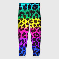 Брюки женские Leopard Pattern Neon, цвет: 3D-принт