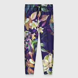 Женские брюки Цветы Красочный Букет