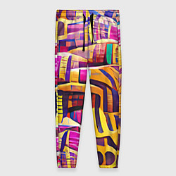 Женские брюки Африканские яркие мотивы