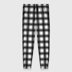 Женские брюки Black and white trendy checkered pattern