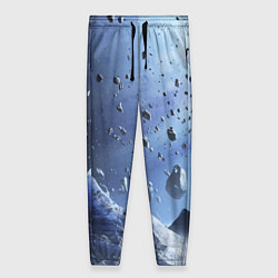 Женские брюки Космический пейзаж с ледяными скалами