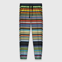 Женские брюки Абстрактное множество разноцветных линий