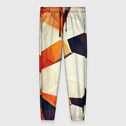 Брюки женские Объёмная геометрическая абстракция, цвет: 3D-принт