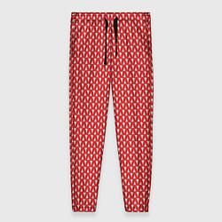 Женские брюки Вязанное полотно - Красное