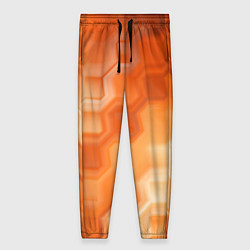 Женские брюки Золотисто-оранжевый туманный паттерн