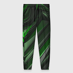 Женские брюки Green black abstract