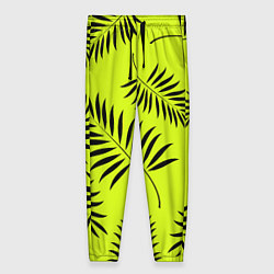 Брюки женские Пальмовые ветви, цвет: 3D-принт