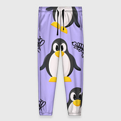Женские брюки Пингвин и веточка