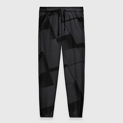Женские брюки Чёрные геометрические блоки