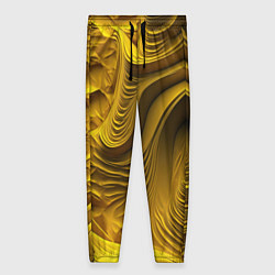 Брюки женские Объемная желтая текстура, цвет: 3D-принт