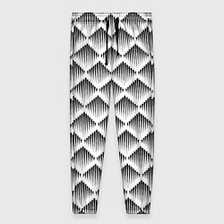 Женские брюки Ромбы из черных треугольников