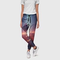 Брюки женские 3D Ромб, цвет: 3D-принт — фото 2