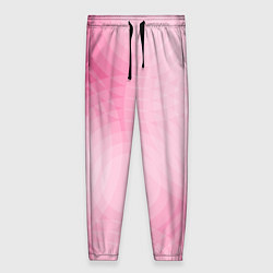 Женские брюки Абстракция с розовыми кругами