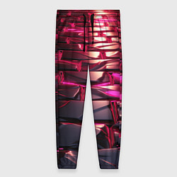 Женские брюки Неоновые фиолетовые и розовые камни