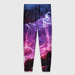 Женские брюки Стеклянный камень с фиолетовой подсветкой