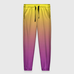 Женские брюки Желто-фиолетовый градиент
