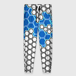 Женские брюки Синяя энерго-броня из шестиугольников