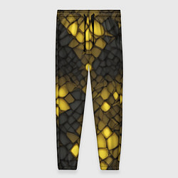 Женские брюки Жёлтый трескающийся камень