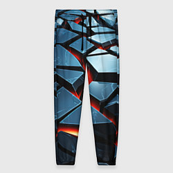 Женские брюки Абстрактные плиты с оранжевым светом