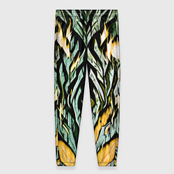 Брюки женские Камень и жёлтый огонь, цвет: 3D-принт