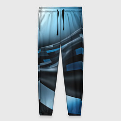 Женские брюки Черно-синий абстрактный спортивный стиль