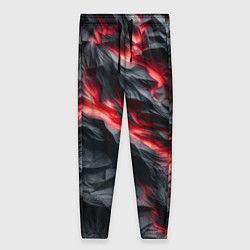 Женские брюки Раскаленная лава на горных камнях