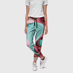 Брюки женские Пластилиновый медальон с шариками, цвет: 3D-принт — фото 2