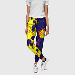 Брюки женские Cyberpunk лого текстура, цвет: 3D-принт — фото 2