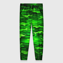 Женские брюки Зелёные водоросли-камуфляж