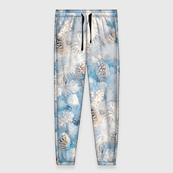 Брюки женские Мороз и солнце - еловые шишки, цвет: 3D-принт