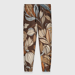Женские брюки Спокойная ботаническая иллюстрация