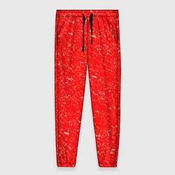 Брюки женские Огненный красный текстура, цвет: 3D-принт