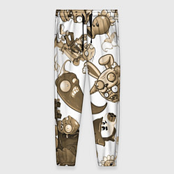 Женские брюки Растения против зомби в бежевых тонах