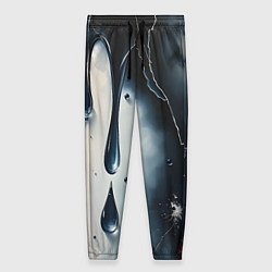Женские брюки Сюрреалистичная абстракция с каплями