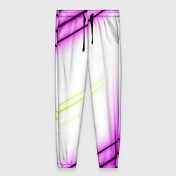 Женские брюки Green white pink line