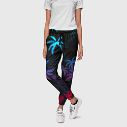 Брюки женские Тропики градиент, цвет: 3D-принт — фото 2