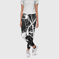 Брюки женские Брызги белой краски, цвет: 3D-принт — фото 2