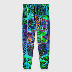 Женские брюки Психоделика узор кислотный