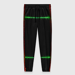 Женские брюки Color green orange lines
