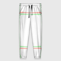 Брюки женские Neon light green red, цвет: 3D-принт