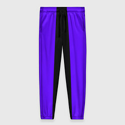 Брюки женские Color purple black stripes, цвет: 3D-принт