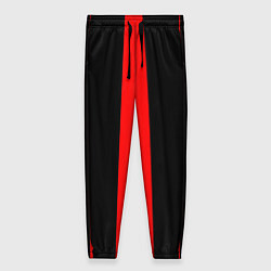 Женские брюки Color black red lines