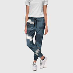 Брюки женские Пиксельная текстура камуфляж, цвет: 3D-принт — фото 2