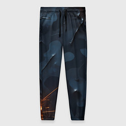 Брюки женские Камуфляжная текстура с дырами, цвет: 3D-принт