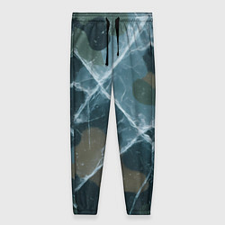 Брюки женские Лед на камуфляже, цвет: 3D-принт