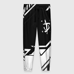 Брюки женские Doom geometry black, цвет: 3D-принт