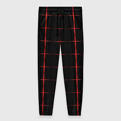 Женские брюки Color black red crosses
